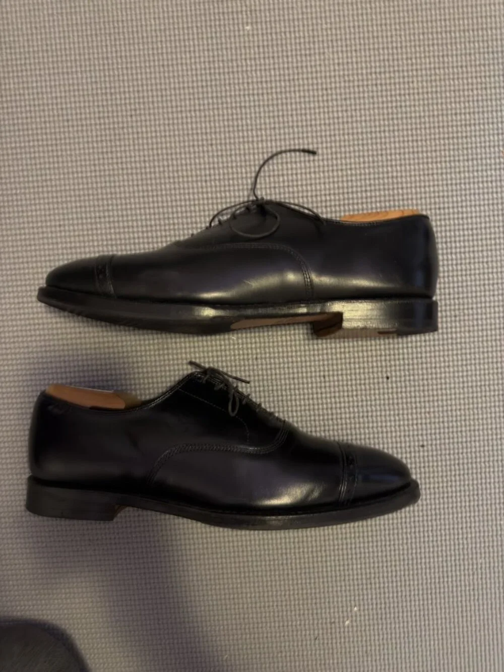 Allen Edmonds Fifth Avenue Cap-Toe Oxford — Black, 10.5 D